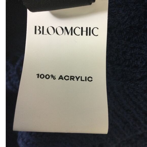 BLOOMCHIC 22-24 3X Plus Blue Cut-Out Solid V-Neck Swimsuit Coverup NEW B31 - Picture 8 of 8